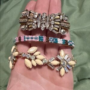 Three J.Crew bracelets